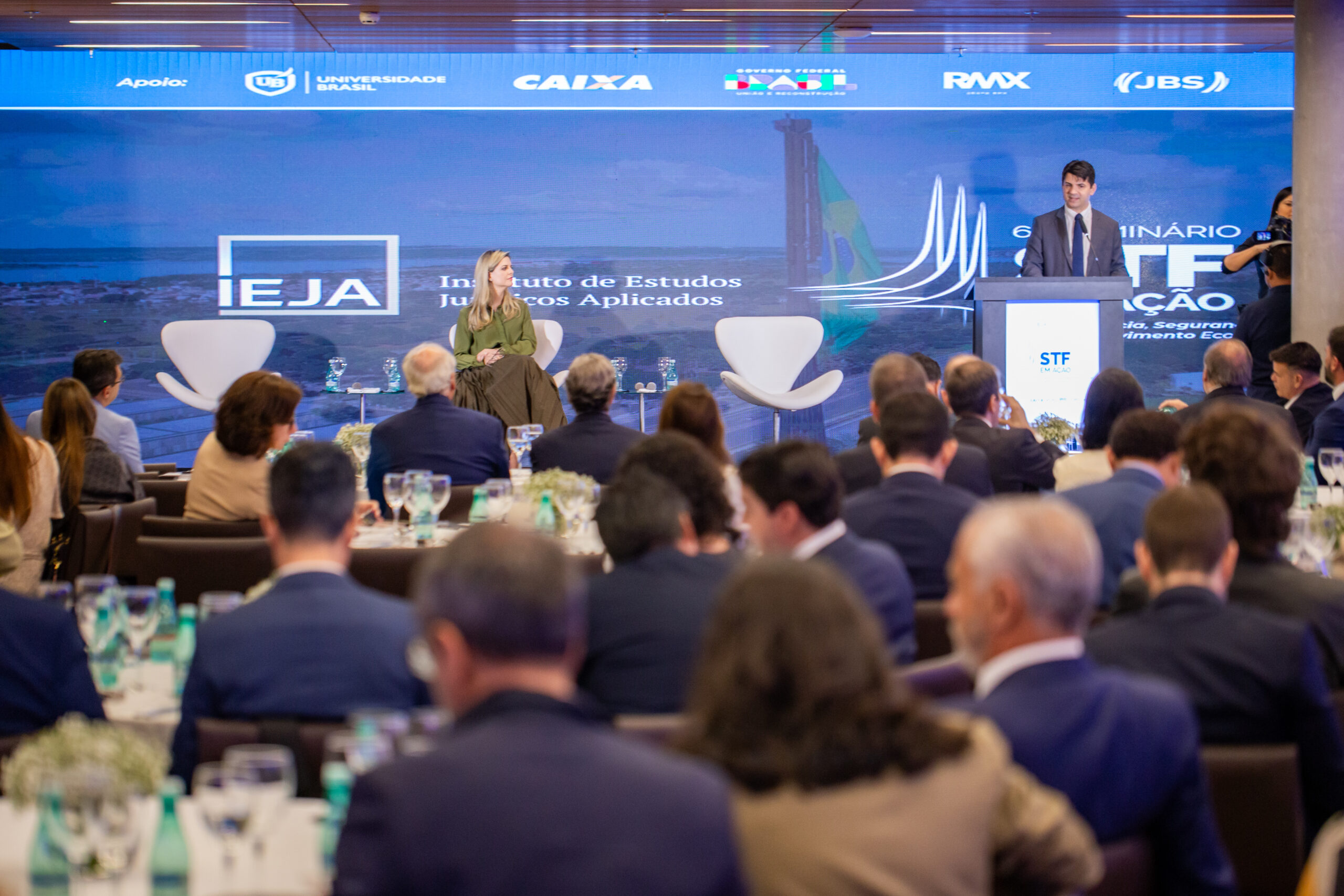 Brasília (DF), 12/12/2024. O Instituto de Estudos Jurídicos Aplicados (IEJA) realiza o 6º Seminário STF em Ação, com as principais participações dos ministros Luiz Fux, Flávio Dino e Alexandre de Moraes. Foto: Breno Esaki